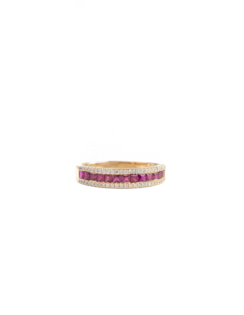 Churumbela de Rubí y Diamantes – Oro Amarillo 14k