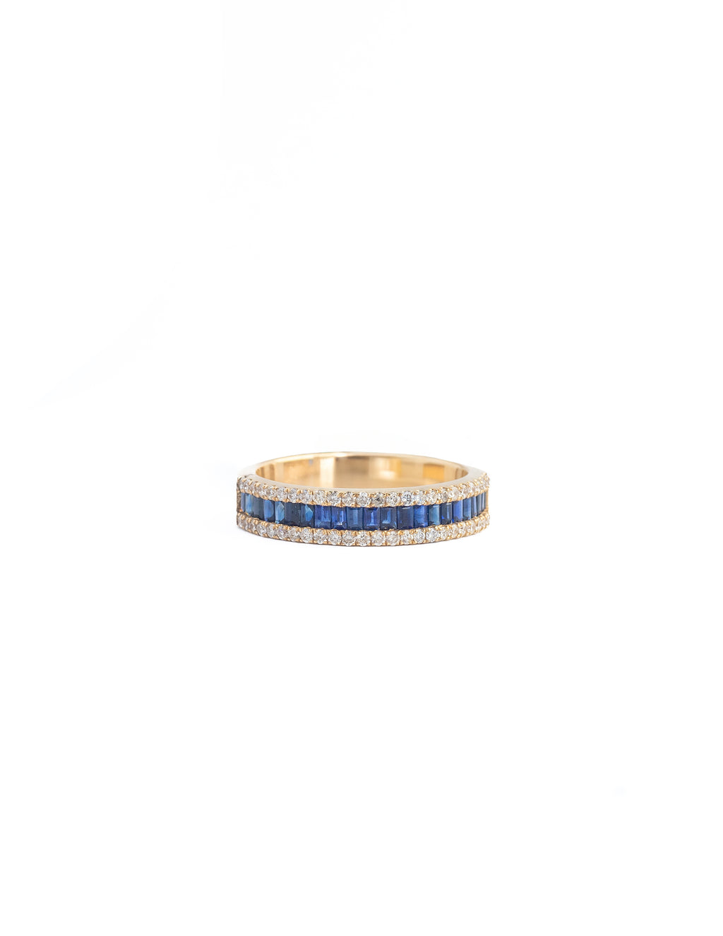 Churumbela de Zafiro y Diamantes – Oro Amarillo 14k