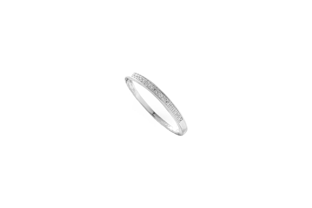 Churumbela en Oro Blanco 14k con Diamantes Naturales – 0.076 ct