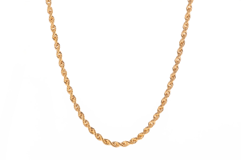 Cadena Torsal Tradicional en Oro Amarillo 10k – 60 cm