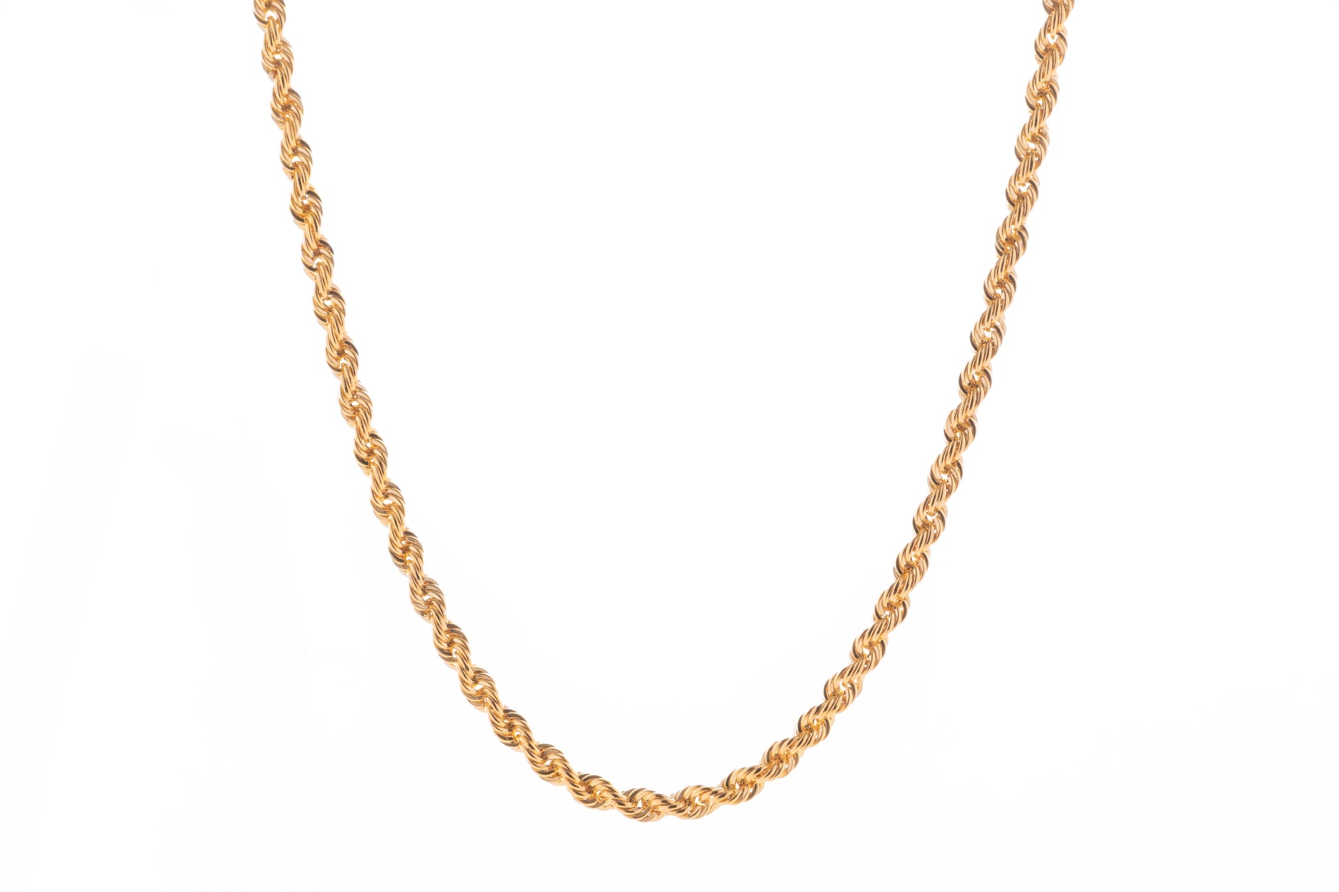Cadena Torsal Tradicional en Oro Amarillo 10k – 60 cm