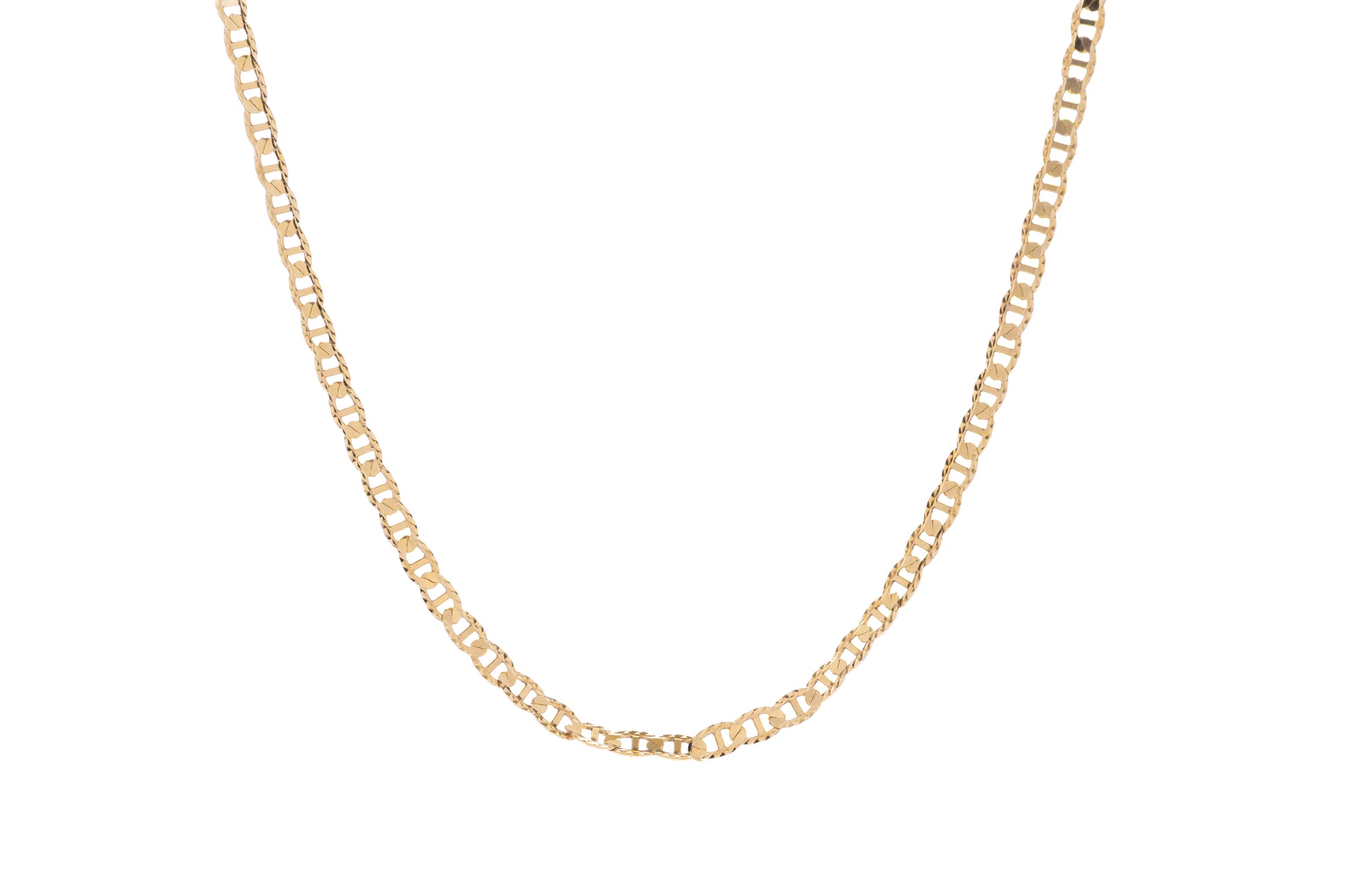 Cadena Eslabón Entrelazado Oro Amarillo 14k