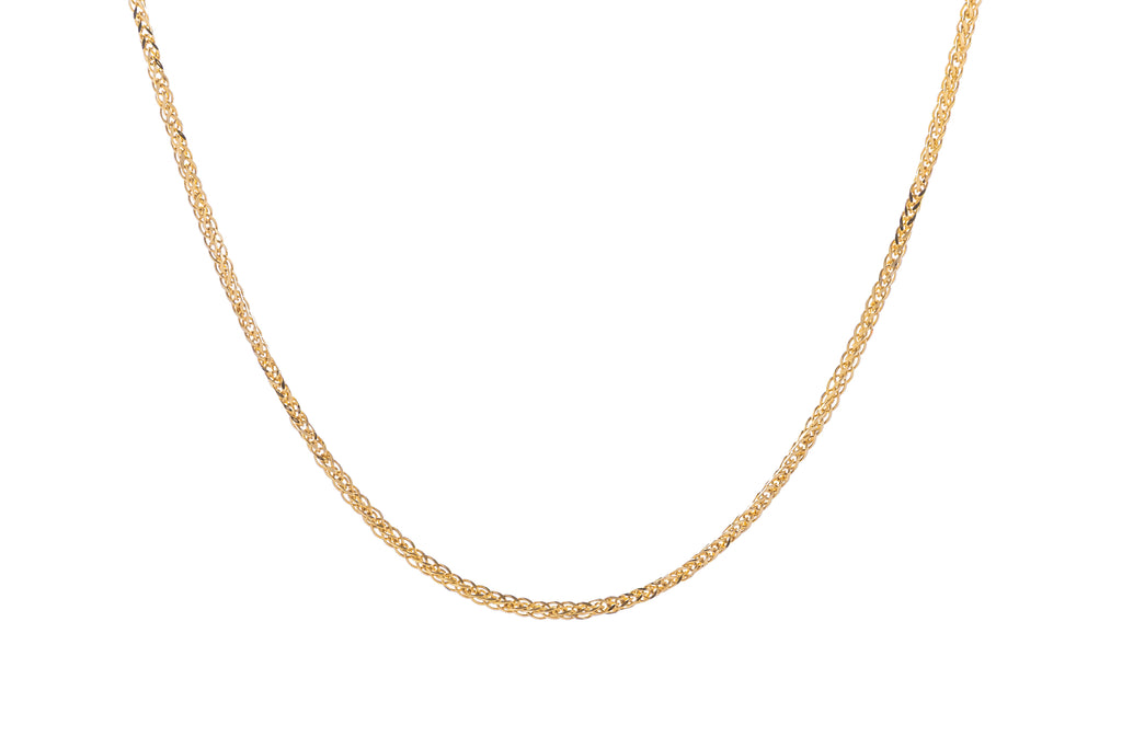 Cadena Tipo Espiga Oro Amarillo 10k